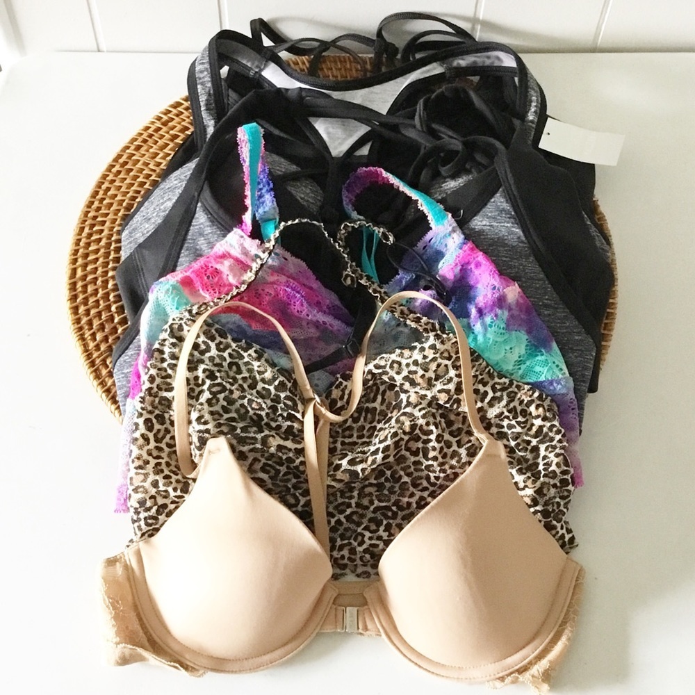 Victoria’s Secret & VS Pink Bras Sports Bras Size Small & 34 A Lot Of 8